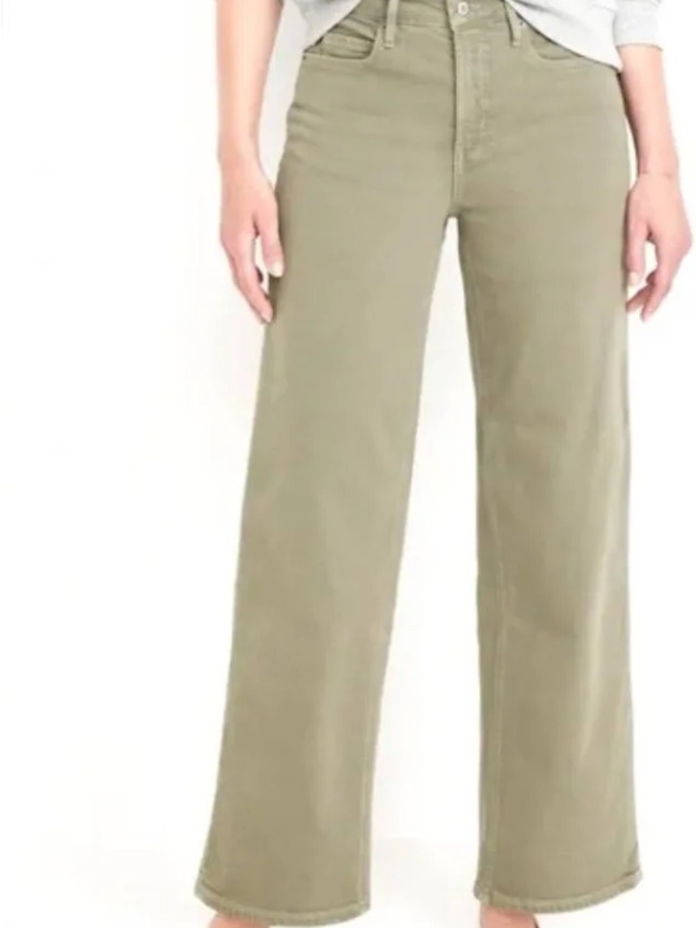 Extra High-Waisted Wide-Leg Jeans Old Navy | 8T Olive
